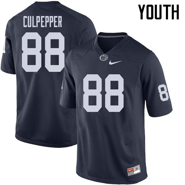 Youth #88 Judge Culpepper Penn State Nittany Lions College Football Jerseys Sale-Navy